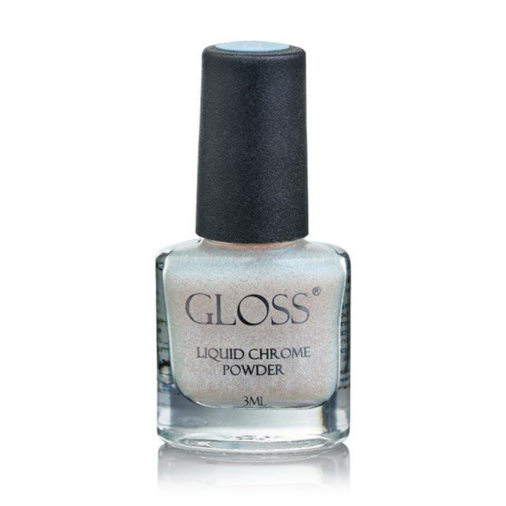 Рідка втирка для нігтів Gloss Liquid Chrome Powder 002, 3 мл