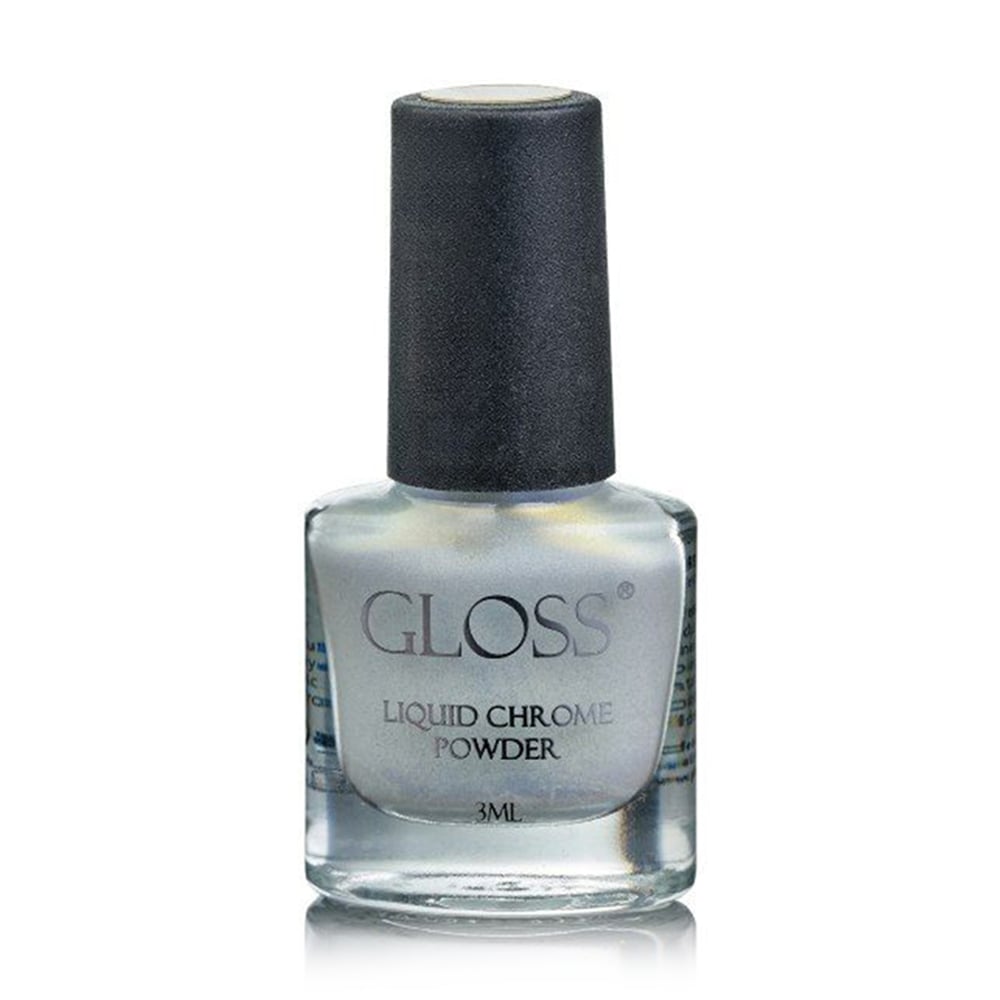 Рідка втирка для нігтів Gloss Liquid Chrome Powder 009, 3 мл
